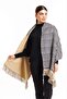Double Sided Plaid Wool Shoulder Shawl - 70x190cm - Winter Shawl - 2