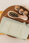 100% Natural Pumpkin Fiber Bath Back Scrubber, Antibacterial Double-Sided (Towel Texture - Fiber) Bath Sponge - 7