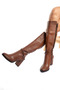 Betty Women's Long Skin Tan Boots - 2