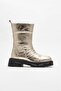 Gold Leather Women's Casual Boots