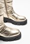 Gold Leather Women's Casual Boots - 3