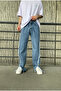 Oldscholl Blue Loose Fit Trousers with Side and Leg Detail