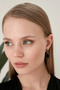 Women's Model Zircon Stone Black Hanging Earrings for Evening Dress Wedding Engagement Promise Henna Party Prom Daily Earrings - 2