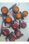 10pcs 6+6 LEDs mini chock LED (yellow - red) (truck TIR accessory dorse lamp) - 12/24 volt - 2