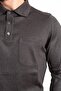 Men's Thin Wool Knitwear Knit Regular Fit Polo Collar Dad Sweater Blouse 5015 - 4