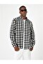 3wam60006hw Black Plaid 9c9 Men's Acrylic Woven Tops Men's Shirt - 3