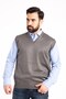 Men's Thin Wool Knitwear Knitted Regular Fit Dad Sweater 5120 - 4