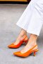 Sandra Orange Women's Heeled Shoes - 4