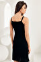 Women's Black Gold Rope Strap Nightgown MB1010 - 2