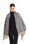 Double Sided Plaid Wool Shoulder Shawl - 70x190cm - Winter Shawl - 6