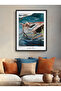 Framed Single Painting Modern Sailing Series Poster Painting Tk/181