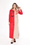 Women's Red velvet dress - 2