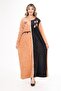 Women's Salmon Velvet Dress - 2