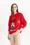Christmas Themed Crew Neck Sweater Y3402Az23Cw - 3