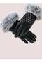 Women's Vegan Leather Water and Windproof Cold Resistant Thermal Quilted Gloves - 4