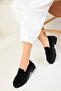 Black Suede-Black Women's Casual Shoes 17763 - 2