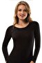 Women's Winter Thermal Warm Tights Undershirt Suit Set Black - 3