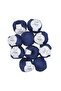 Slim Cotton 10-Piece Navy Blue Hand Knitting Yarn