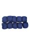 Slim Cotton 10-Piece Navy Blue Hand Knitting Yarn - 2