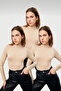 Women's Cream White Cream 3-Piece Body