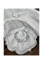 Başak Cream Silver American Service 6-Person 19-Piece Embroidered Runner Set Leather Dining Presentation Set - 2