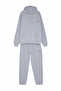 Gri Regular /Rahat Kesim Kapüşonlu Nakışlı Sıcak Tutan Sweatshirt Eşofman Takım TMNAW24EM00000 - 5