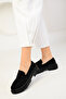 Black Suede-Black Women's Casual Shoes 17763 - 4