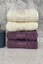 Blossom Hand-Face Towel 4 Pieces-Cream-Plum