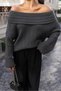 Anthracite Degaje Collar Oversize Knitwear 108-00504