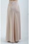 Beige Tok Satin Maxi Skirt - 4