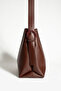 Black Suede Soft Leather Large Size Shopper Bag with Snap Fasteners and Zippered Inner Compartment - 4