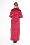 Women's burgundy velvet dress - 3