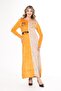 Women's Mustard Velvet Dress - 5