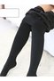 Ravena Model Corset Effective Cooling Fluffy Fleece Thick Warm Plush Pantyhose Black Color - 5