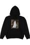 Ghost Black Oversize Unisex Hooded Sweatshirt Hoodie