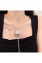GOLD CHAIN BIG PEARL NECKLACE - 2