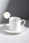 Duru porcelain mother of pearl gilded coffee cup set for 6 people - 3