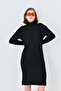 Women's Patterned Knitwear Dress - 4