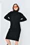 Women's Patterned Knitwear Dress - 2