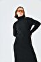 Women's Patterned Knitwear Dress - 7