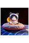 Soft toy multicolor Space shuttle zipper space vehicle plush playmate pillow