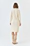 Women's Patterned Knitwear Dress - 8