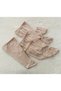 Unisex Stone Color 4-Piece Baby Bottom Pajamas with Booties 0-3 months - 3