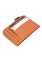 Orange Leather Unisex Card Holder 00265j35