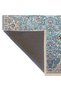 Blue Gray Themed Traditional Motif Ethnic Floral Patterned Creative Vintage Decorative Carpet 2401 - 4