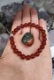 Agate Natural Stone Bracelet 8 mm (Blood Stone Gift) (Protection Against Evil Eye) Aa Quality