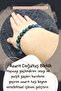 Azurite Natural Stone Bracelet (with Agate Stone Gift) 8 Mm (Memory Strengthening / Intuition and Psychic Power) - 2