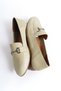 Real Leather Ballerina Loafer with Buckle Detail - 3