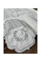 Virgo Cream Silver 8-Person 25-Piece American Service and Runner Set Embroidered Leather Dining Presentation Set - 2