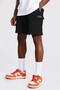 Men's Black Cargo Pocket 2 Thread Shorts - 2